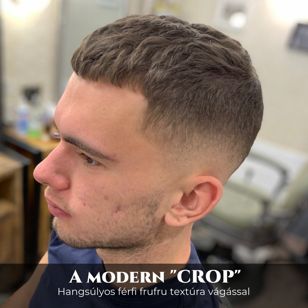 crop férfi haj