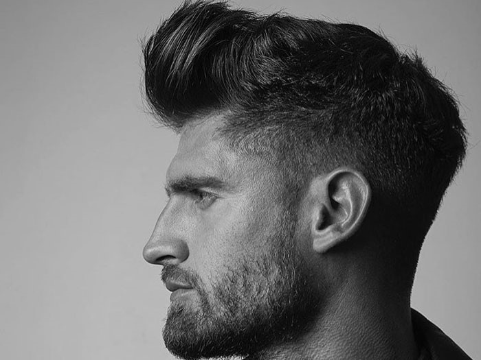 pompadour frizura ovális archoz